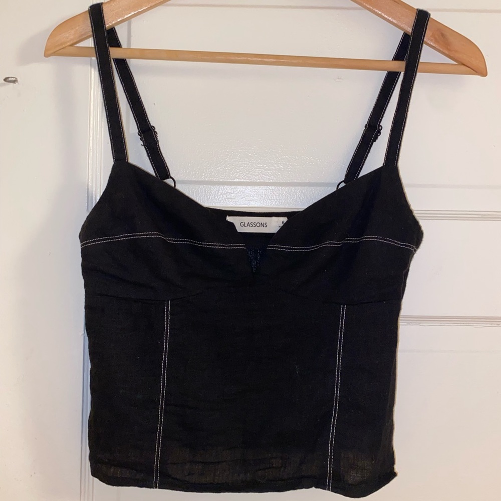 GLASSONS Cute Black Top